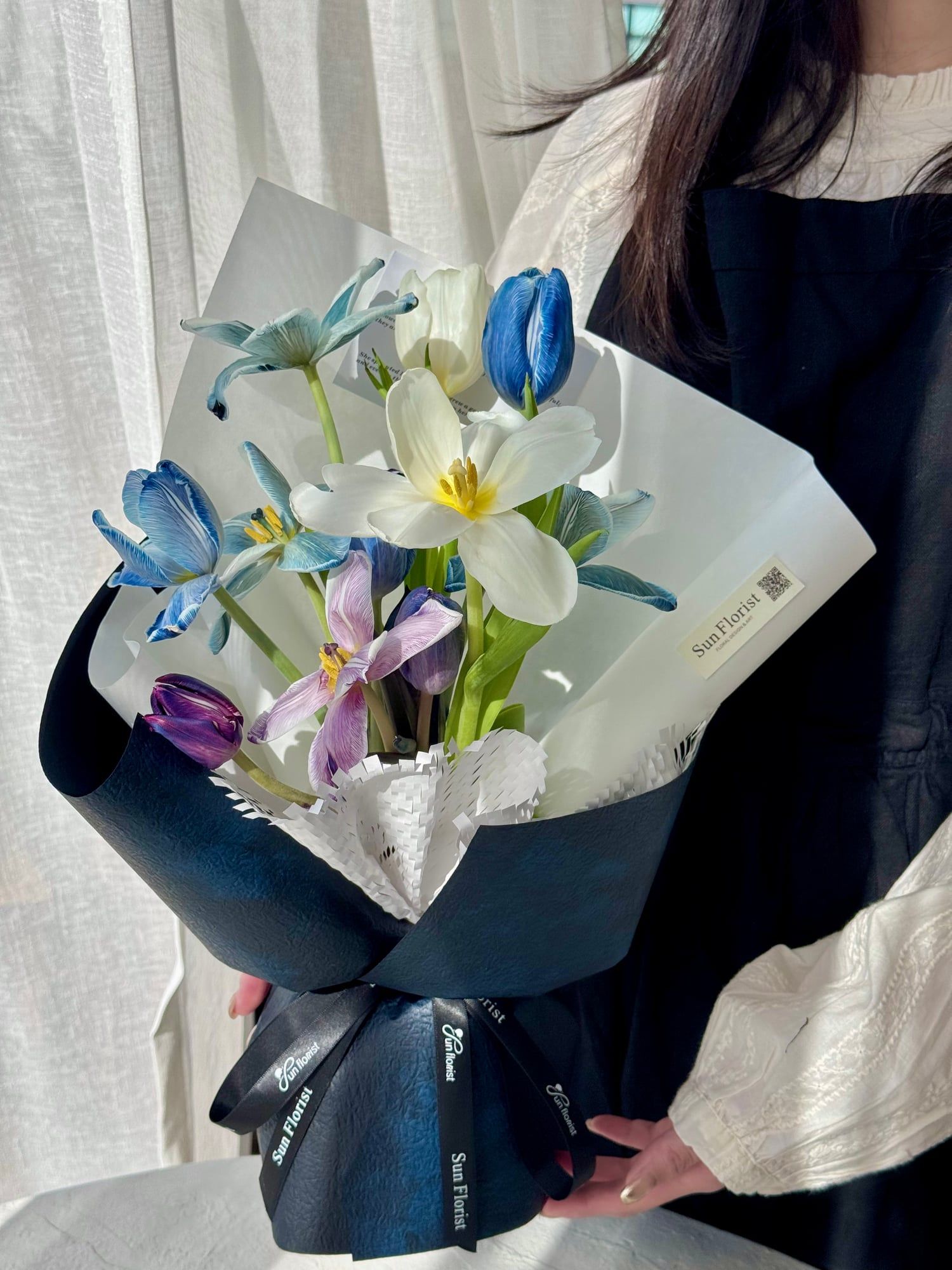Navy Blue Tulips — view 2