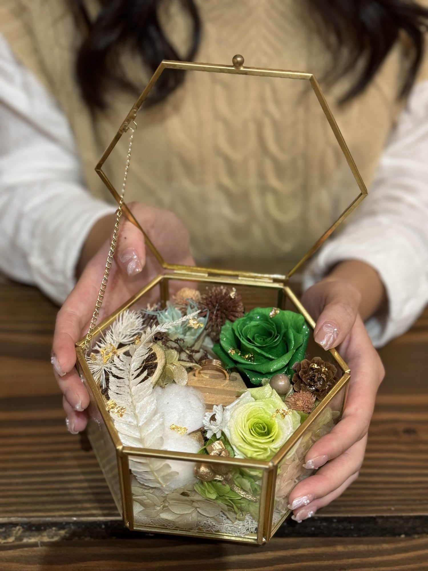 Glass Vintage Jewelry Box — view 2