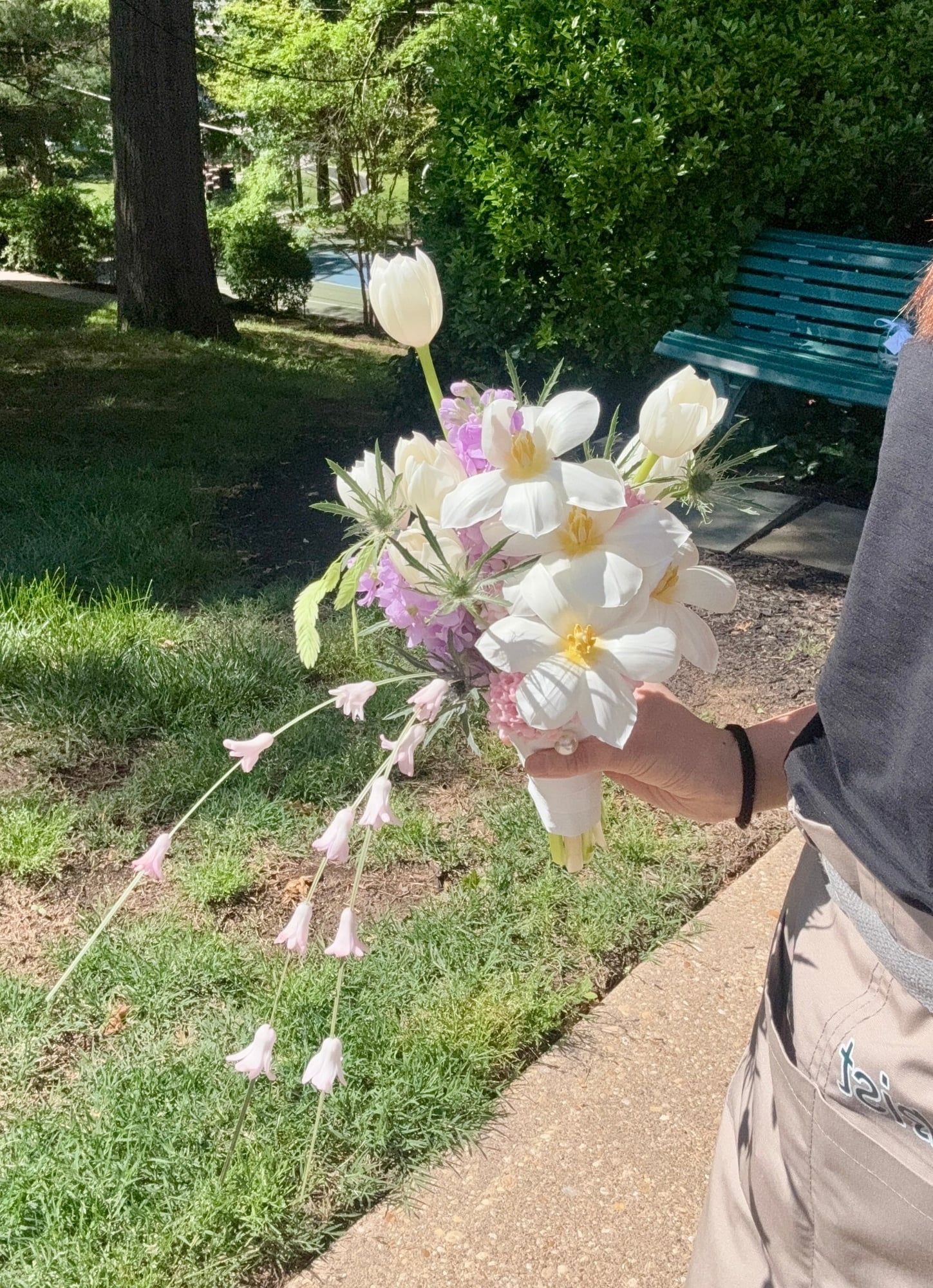 A bouquet as soft and whimsical as your favorite plush. Tucked with tulips, bell flowers, and childhood dreams.