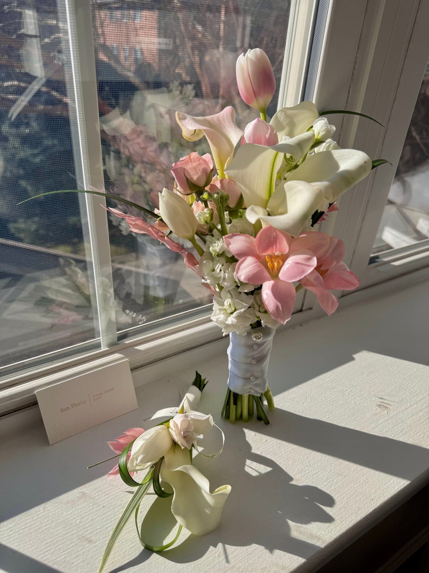 Pink-Tulip with calla — view 2