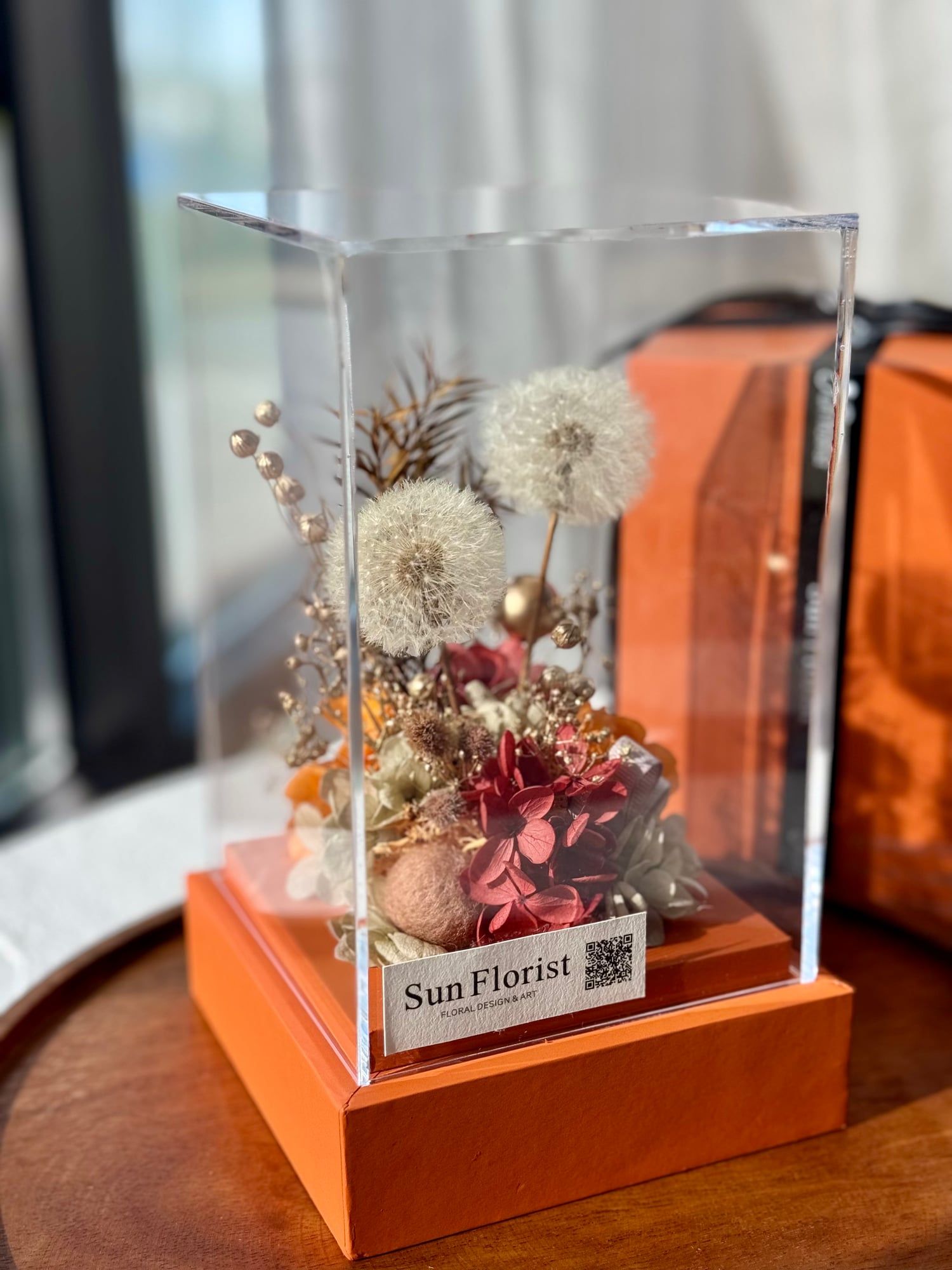 Preserved Dandelion (Hermes Orange) — view 2