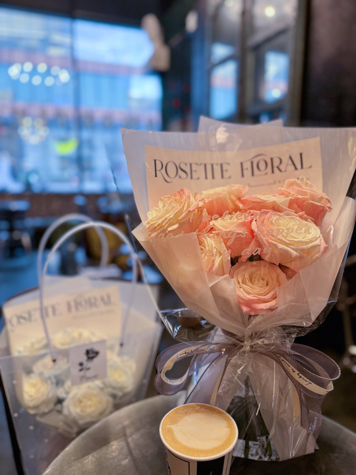 Rosette Floral Fresh Rose Bouquet — view 4